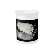 Cute Baby Feet  Unisex Yellow Baby Beverage Pitcher
