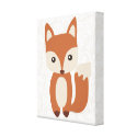 Cute Baby Fox Gallery Wrapped Canvas