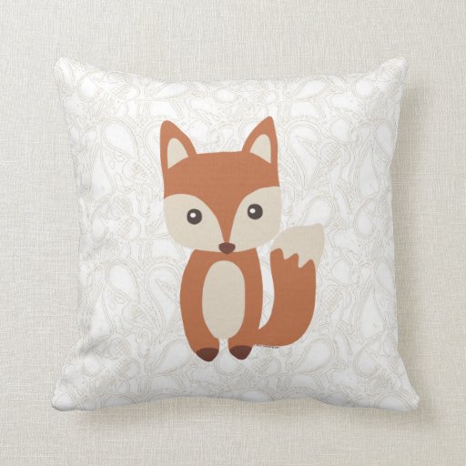 cute fox pillow