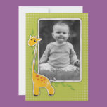 cute baby giraffe large  Photo Gift Greeting