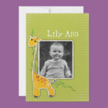 cute baby giraffe  Photo Gift Greeting
