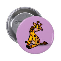 Cute Baby Giraffe buttons