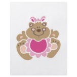 cute baby girl bear full color flyer