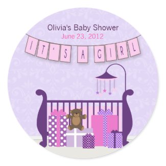 Cute Baby Girl Nursery Stickers