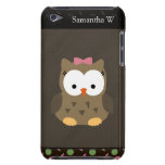 Cute Baby Girl Owl, Pink/Green/Brown casemate cases