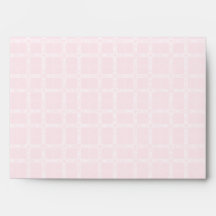 Cute Baby Girl. Pink Check Background. Envelope