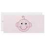 Cute Baby Girl. Pink Check Background. Custom Rack Card