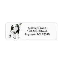 Cute Baby Goat Customizable Return Address Labels