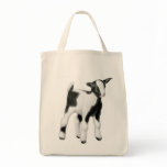 Cute Baby Goat Grocery Tote Bag