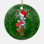 Cute Baby Goat in Stocking Christmas Ornament ornaments
