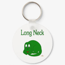 Cute Baby Green Dinosaur Long Neck keychains