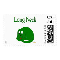 Cute Baby Green Dinosaur Long Neck postage