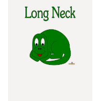 Cute Baby Green Dinosaur Long Neck t-shirts
