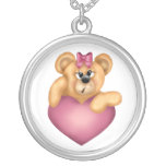 Cute Baby Heart Bear Necklace