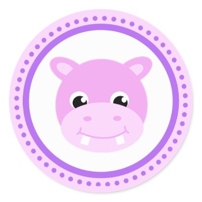 Cartoon Girl Hippo