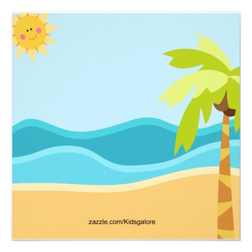 Cute Baby Hula Boy  Baby Shower Invitation