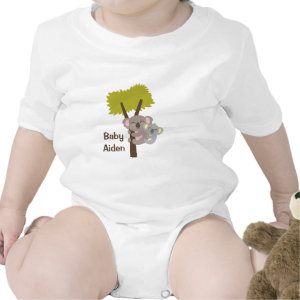 Cute Baby Koala Bear and Mommy For Babies Baby Bodysuit