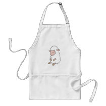 cute baby lamb aprons