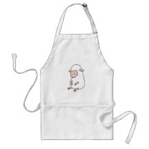 cute baby lamb aprons