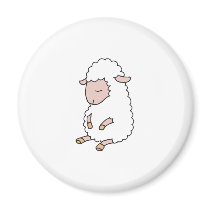 cute baby lamb refrigerator magnet
