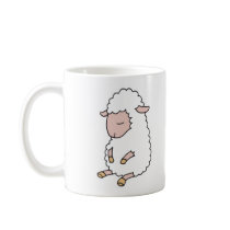 cute baby lamb coffee mug