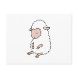 cute baby lamb postcard