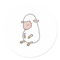 cute baby lamb sticker