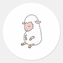 cute baby lamb sticker