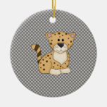 Cute Baby Leopard Christmas Ornament
