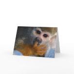 Cute Baby Monkey Card