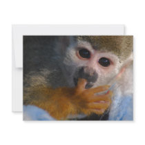 Cute Baby Monkey Invitations