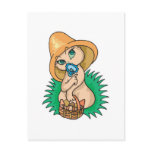 cute baby musroom troll nymph postcard
