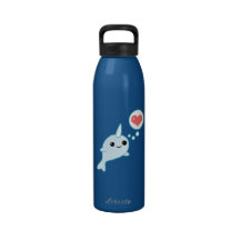 Cute Baby Narwhal Reusable Water Bottle