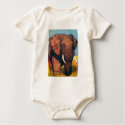 Cute Baby Onesies Bull African Elephant t-shirts