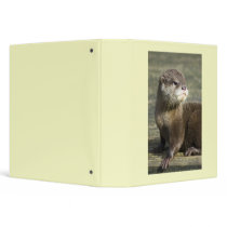 Cute Baby Otter Vinyl Binders