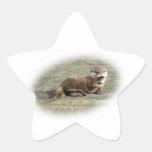 Cute Baby Otter Yawning Stickers