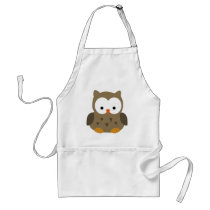 Cute Baby Owl Personalized Apron