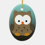 Cute Baby Owl Personalized ornaments