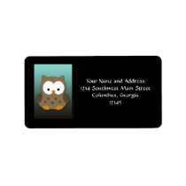 Cute Baby Owl Personalized Custom Address Label