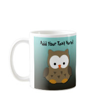 Cute Baby Owl Personalized Coffee Mug
