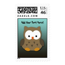 Cute Baby Owl Personalized Stamps