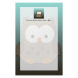 Cute Baby Owl Personalized Personalized Stationery
