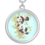 Cute Baby Panda Bears Custom Necklace
