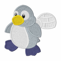 Cute Baby Penguin and Igloo embroidered shirts