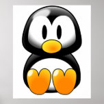 Cute Baby Penguin - Customizeable Posters