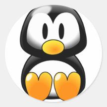 Cute Baby Penguin - Customizeable Stickers