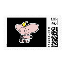 cute baby pig in diaper postage