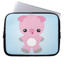 Cute Baby Pig laptop sleeve