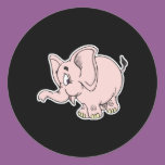 cute baby pink elephant