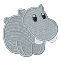 Cute Baby Pink Hippo embroidered shirts by silly_strings Cute Baby Pink Hippo embroidered shirts
